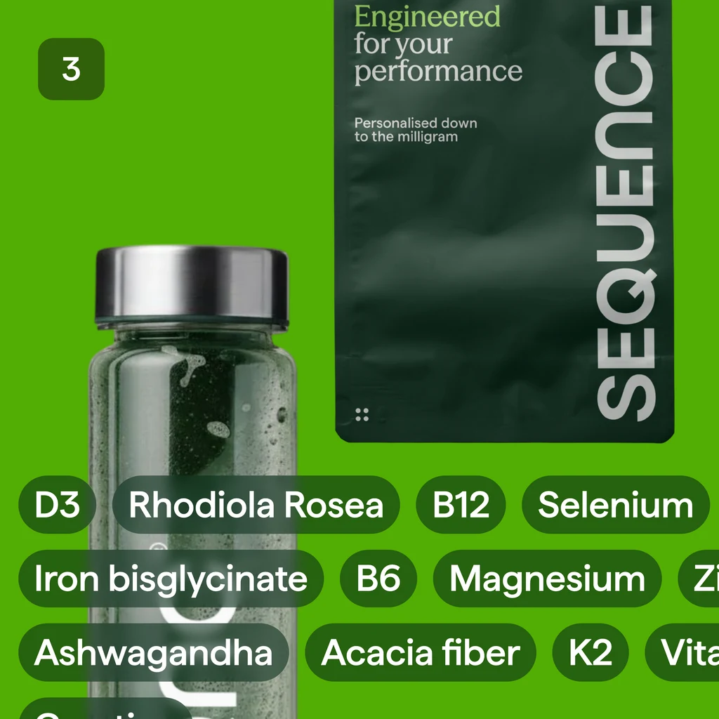 Step 3 — get your personalised SEQUENCE supplement